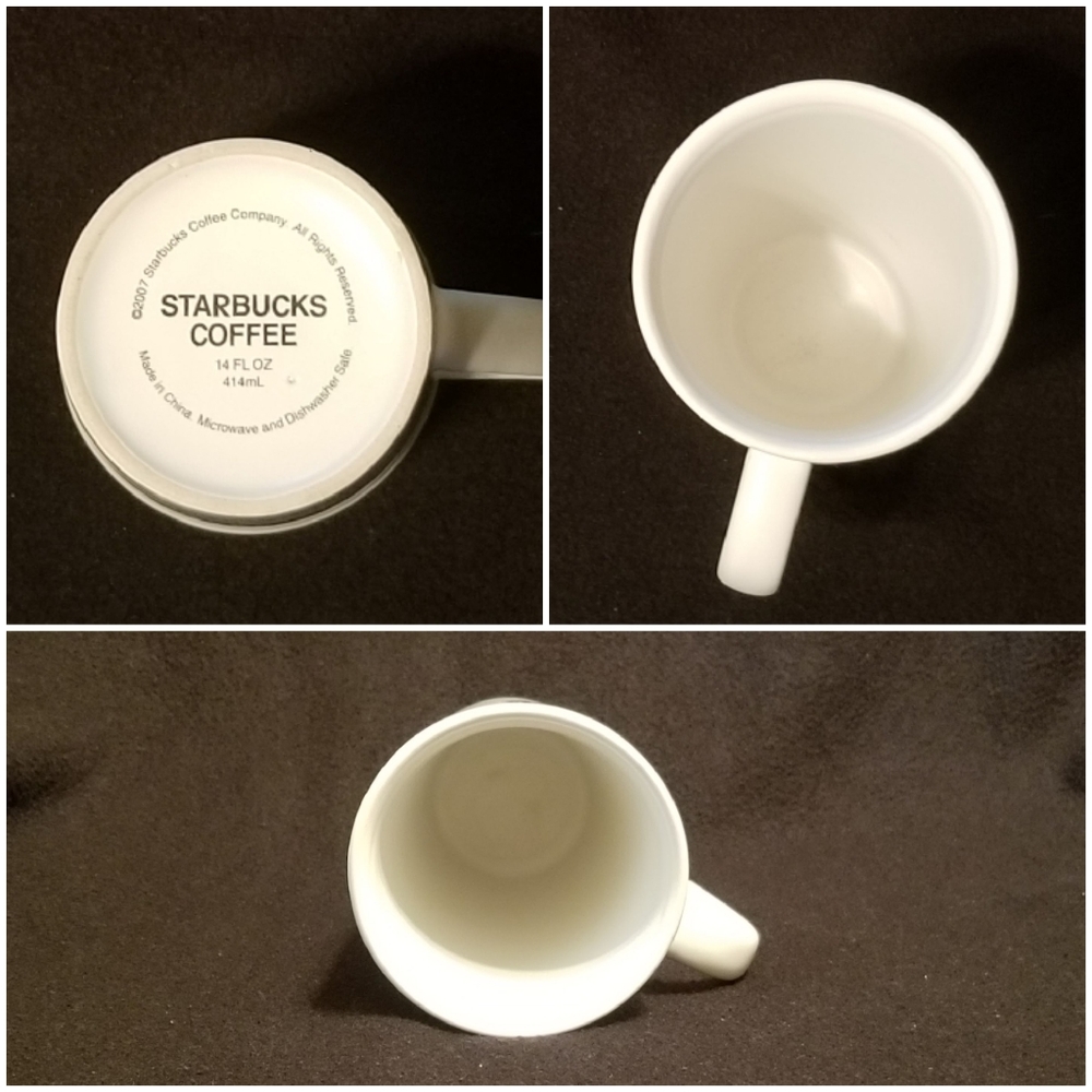 Starbucks 14oz Green & White Logo Mug in GUC - Picture 5 of 6